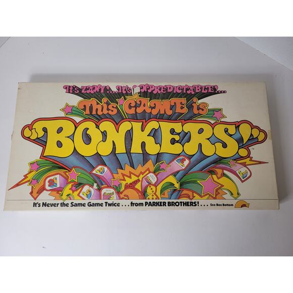 Bonkers! Vintage 1978 Parker Brothers Board Game Complete - Picture 1 of 5